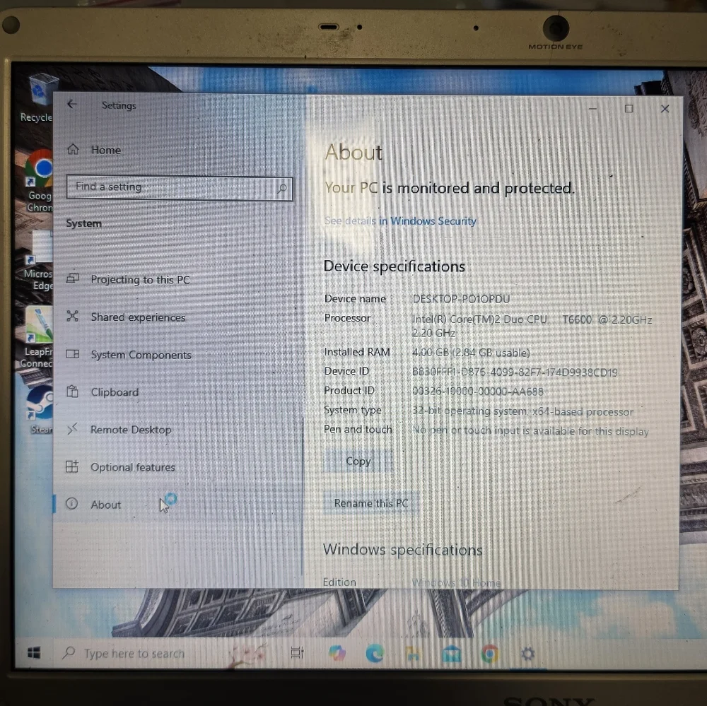 Sony Silver VAIO Laptop(Works But With Flaws)